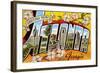 Greetings from Atlanta, Georgia-null-Framed Art Print