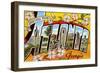 Greetings from Atlanta, Georgia-null-Framed Art Print