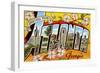 Greetings from Atlanta, Georgia-null-Framed Art Print