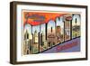 Greetings from Atlanta, Georgia-null-Framed Art Print