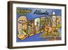 Greetings from Atlanta, Georgia-null-Framed Art Print