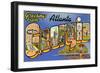 Greetings from Atlanta, Georgia-null-Framed Art Print