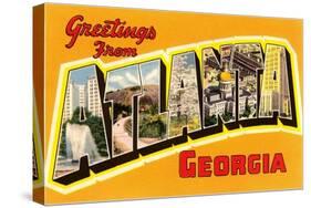 Greetings from Atlanta, Georgia-null-Stretched Canvas