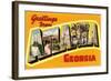 Greetings from Atlanta, Georgia-null-Framed Art Print