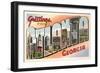 Greetings from Atlanta, Georgia-null-Framed Art Print