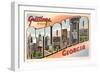 Greetings from Atlanta, Georgia-null-Framed Art Print