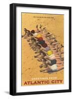 Greetings from Atlantic City, New Jersey, Bathing Beauties-null-Framed Art Print
