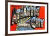 Greetings from Atlantic City, New Jersey-null-Framed Premium Giclee Print