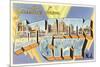 Greetings from Atlantic City, New Jersey-null-Mounted Premium Giclee Print