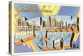 Greetings from Atlantic City, New Jersey-null-Stretched Canvas