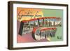 Greetings from Atlantic City, New Jersey-null-Framed Art Print