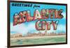 Greetings from Atlantic City, New Jersey-null-Framed Art Print