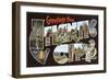 Greetings from Atlantic City, New Jersey-null-Framed Art Print