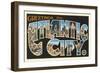 Greetings from Atlantic City, New Jersey-null-Framed Art Print