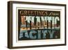 Greetings from Atlantic City, New Jersey-null-Framed Art Print