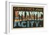 Greetings from Atlantic City, New Jersey-null-Framed Art Print