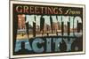 Greetings from Atlantic City, New Jersey-null-Mounted Art Print