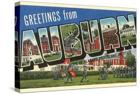 Greetings from Auburn, Alabama-null-Stretched Canvas