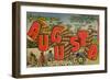 Greetings from Augusta, Georgia: a Busy Day in the Cotton Field, 1943-null-Framed Giclee Print