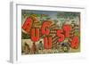 Greetings from Augusta, Georgia: a Busy Day in the Cotton Field, 1943-null-Framed Giclee Print