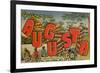 Greetings from Augusta, Georgia: a Busy Day in the Cotton Field, 1943-null-Framed Giclee Print