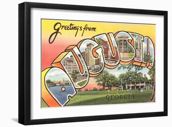 Greetings from Augusta, Georgia-null-Framed Art Print