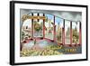 Greetings from Austin, Capitol of Texas-null-Framed Giclee Print