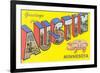 Greetings from Austin, Minnesota-null-Framed Art Print