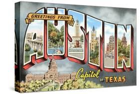 Greetings from Austin, Texas-null-Stretched Canvas