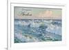 Greetings from Avalon, New Jersey, Seascape-null-Framed Premium Giclee Print