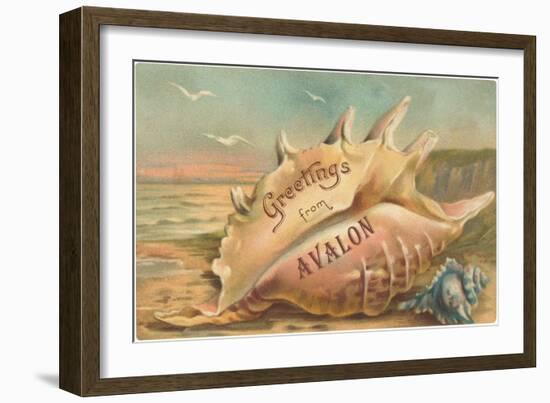 Greetings from Avalon, New Jersey-null-Framed Art Print