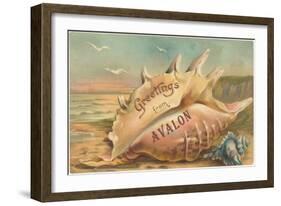 Greetings from Avalon, New Jersey-null-Framed Art Print