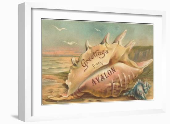 Greetings from Avalon, New Jersey-null-Framed Art Print