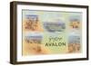 Greetings from Avalon, New Jersey-null-Framed Art Print