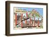 Greetings from Bad-Lands, North Dakota-Found Image Holdings Inc-Framed Photographic Print