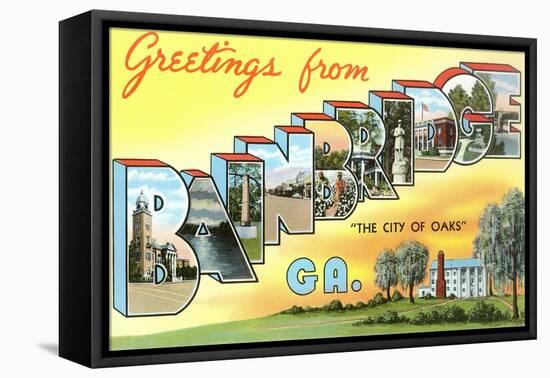 Greetings from Bainbridge, Georgia-null-Framed Stretched Canvas