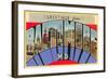 Greetings from Baltimore, Maryland-null-Framed Art Print