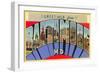 Greetings from Baltimore, Maryland-null-Framed Art Print