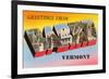 Greetings from Barre, Vermont-null-Framed Premium Giclee Print