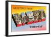 Greetings from Barre, Vermont-null-Framed Art Print