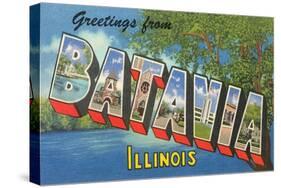 Greetings from Batavia, Illinois-null-Stretched Canvas