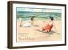 Greetings from Beach Haven, New Jersey-null-Framed Art Print