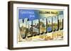 Greetings from Bellows Falls-null-Framed Art Print
