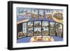 Greetings from Belmar, New Jersey-null-Framed Art Print