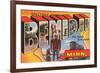 Greetings from Bemidji, Minnesota-null-Framed Premium Giclee Print