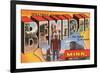 Greetings from Bemidji, Minnesota-null-Framed Art Print