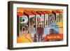 Greetings from Bemidji, Minnesota-null-Framed Art Print