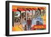 Greetings from Bemidji, Minnesota-null-Framed Art Print