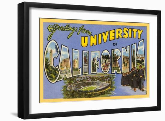 Greetings from Berkeley, California-null-Framed Art Print