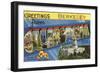 Greetings from Berkeley, California-null-Framed Art Print